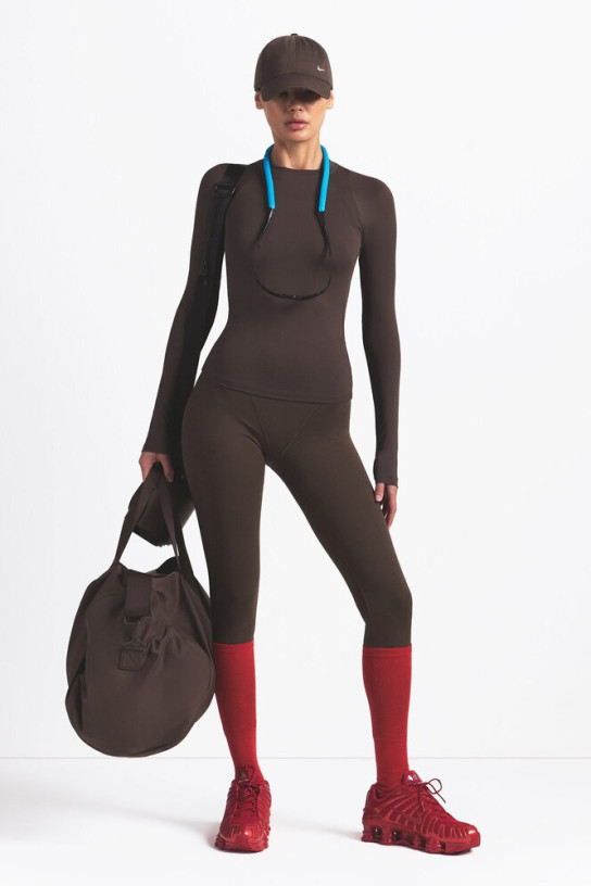 Nike&Skims Airy Long Sleeve Crew Neck Top