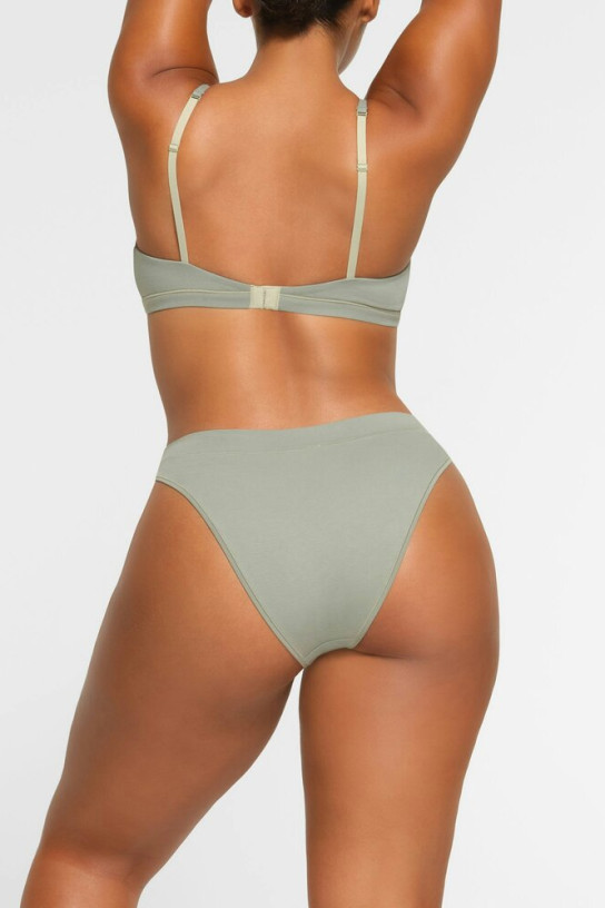 Skims Cotton Jersey Cheeky Tanga