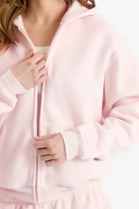 Skims Cotton Fleece Classic Zip Up Hoodie