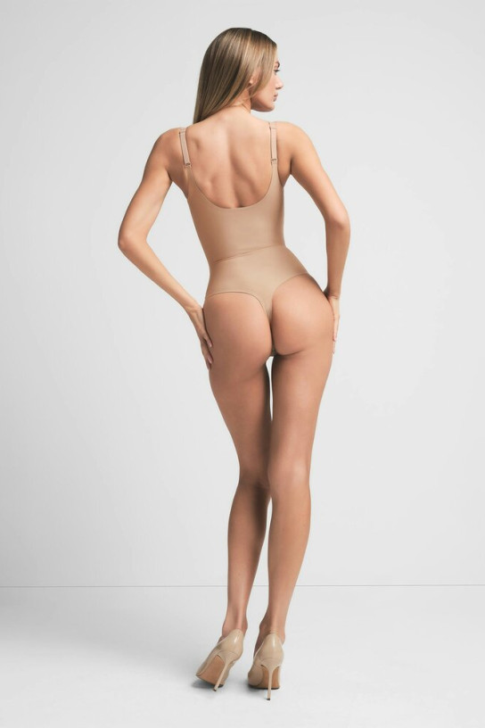 Skims Body Unlined Plunge Thong Bodysuit