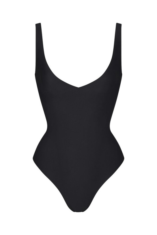 Skims Body Unlined Plunge Thong Bodysuit