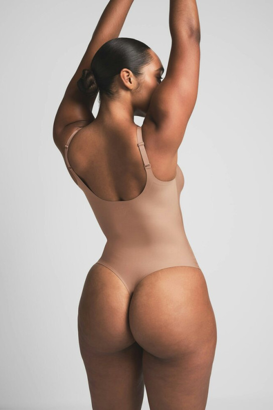 Skims Body Unlined Plunge Thong Bodysuit