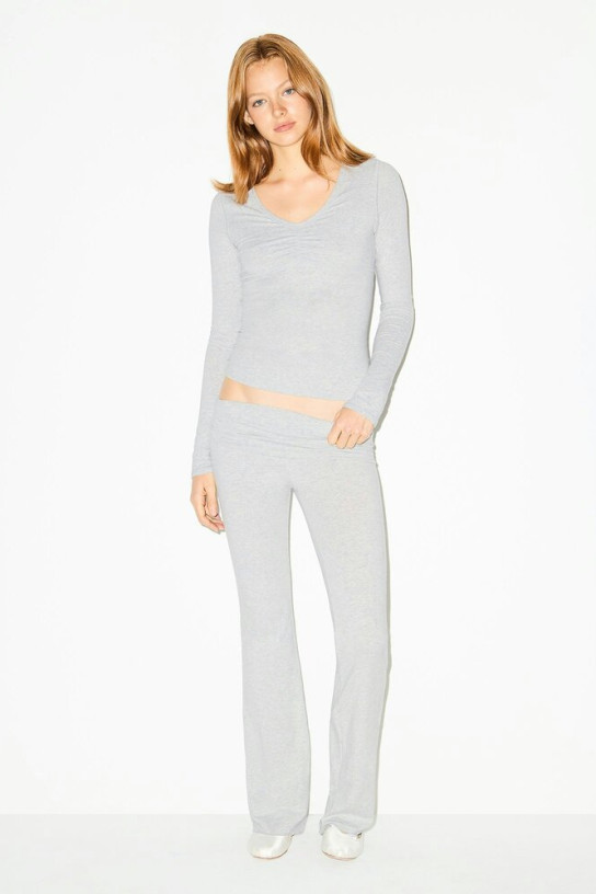Skims Cotton Jersey Foldover Pant