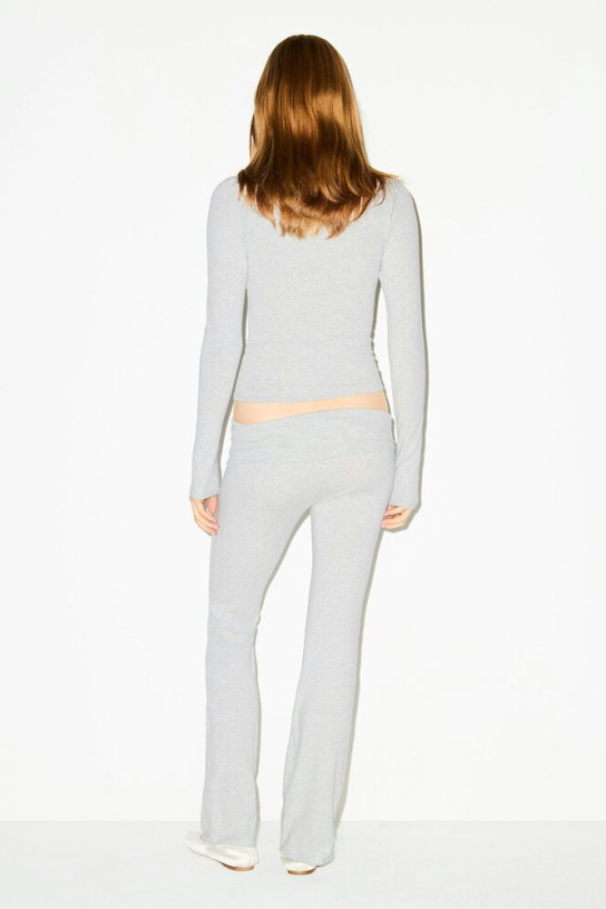 Skims Cotton Jersey Foldover Pant