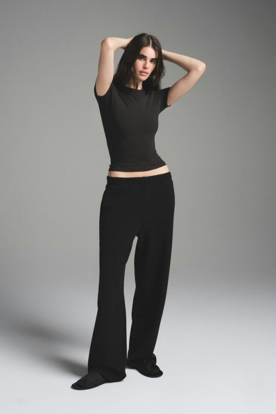 Skims Cotton Fleece Classic Straight Leg Pants