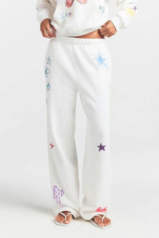 Skims Cotton Fleece Classic Straight Leg Pants