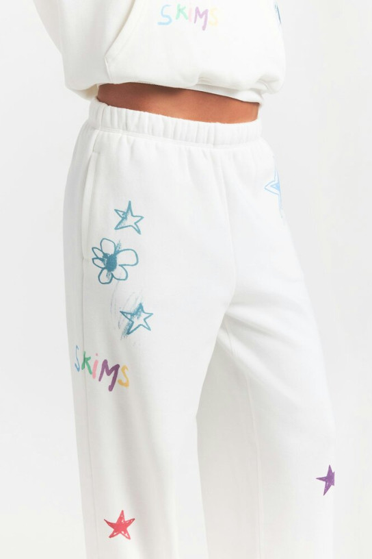 Skims Cotton Fleece Classic Straight Leg Pants