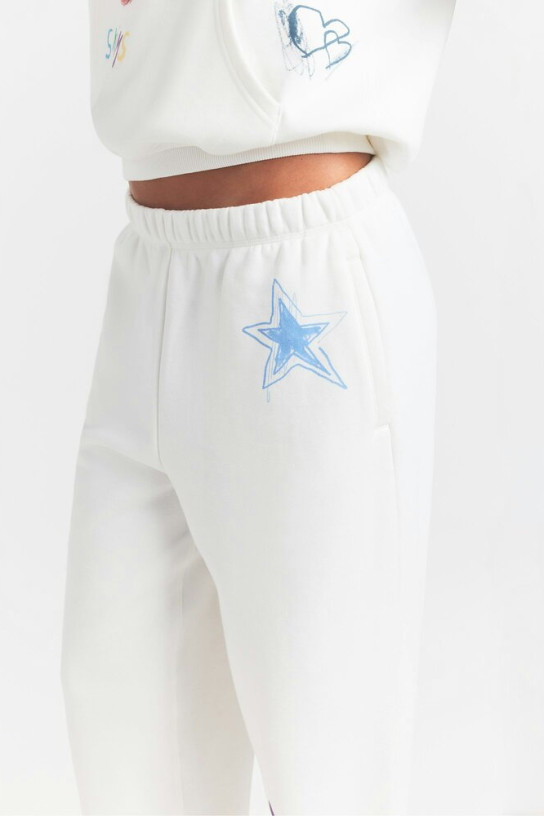 Skims Cotton Fleece Classic Straight Leg Pants