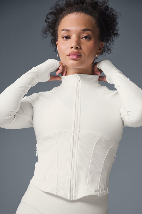 Alo Airbrush Corset Full Zip Jacket