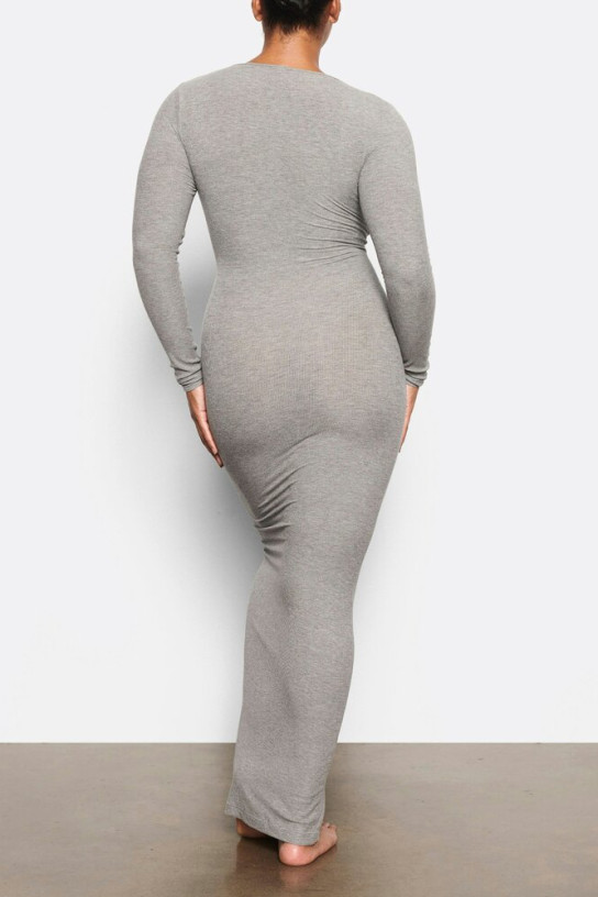 Skims Soft Lounge Long Sleeve Dress