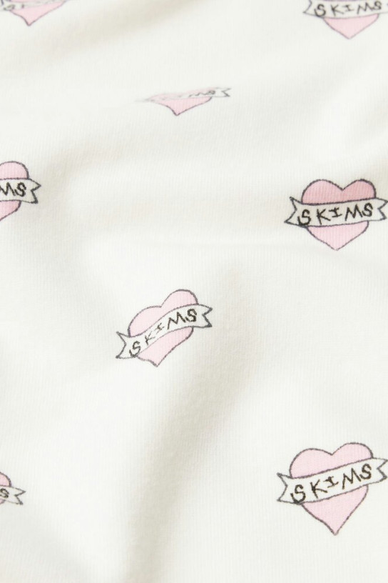 Skims Boyfriend long sleeve t-shirt and short boxer set