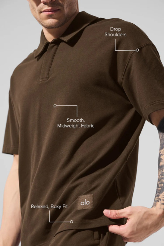 Alo Double Take Short Sleeve Polo (men)